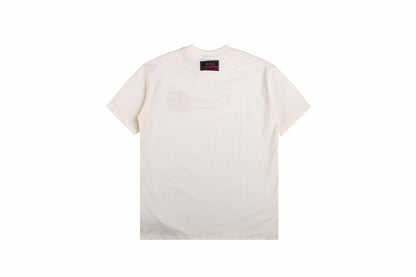 Gucci Double G Logo T-shirt - Red Unisex Streetwear Limited Edition - <p dir='ltr'><span>Cream short-sleeve T-shirt with a bold red Double G logo on the chest.
