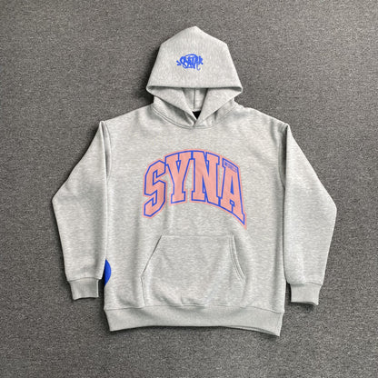 SYNA World College Hoodie - Grey Unisex Streetwear Limited Edition