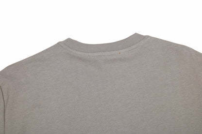 Camiseta GUCCI x BALENCIAGA con logo floral color caqui