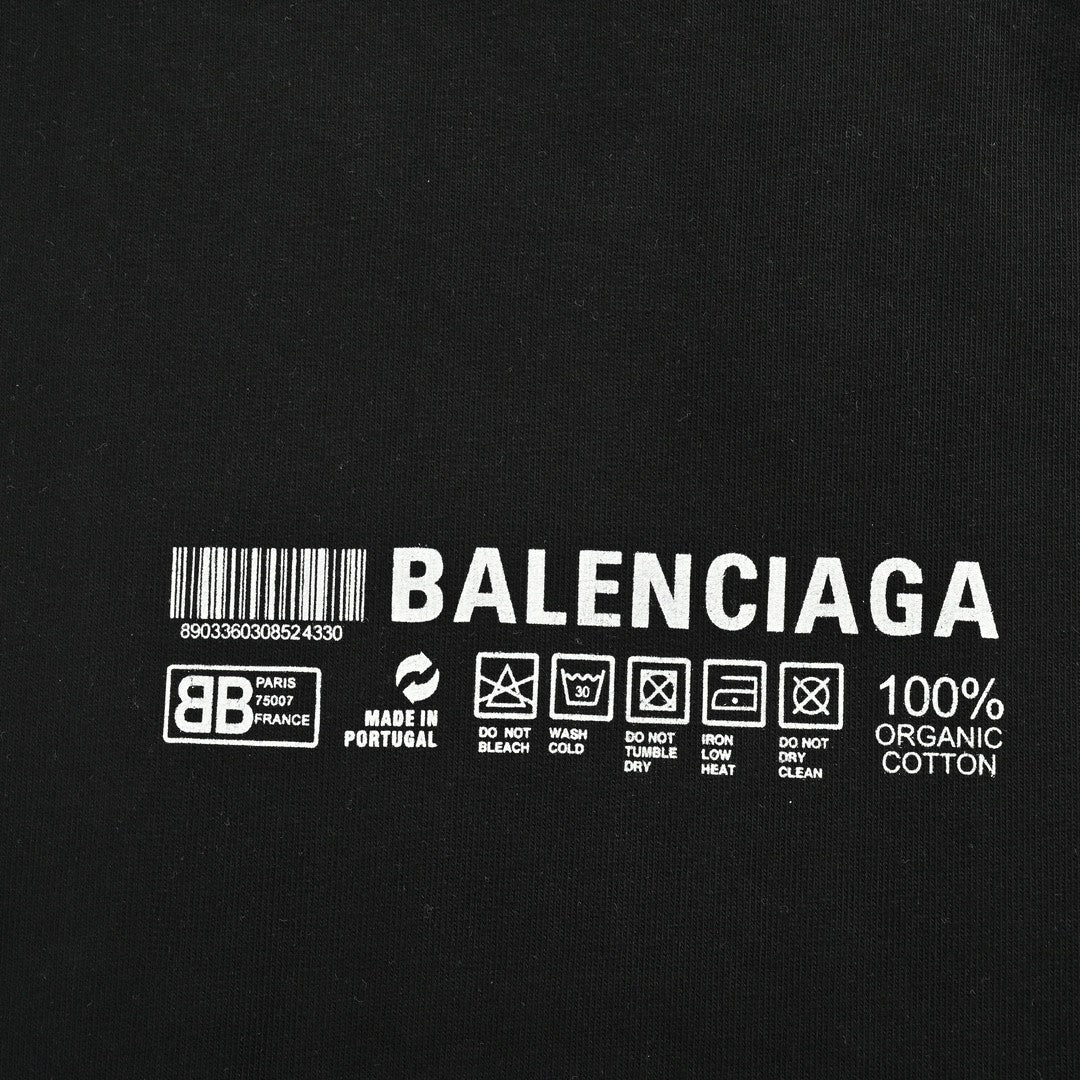 Camiseta Balenciaga - Estampado de código de barras
