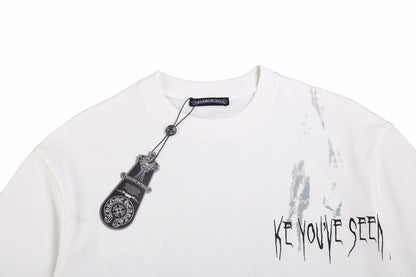 CHROME HEARTS 'LOOKING LIKE A GHOST' T-SHIRT WHITE