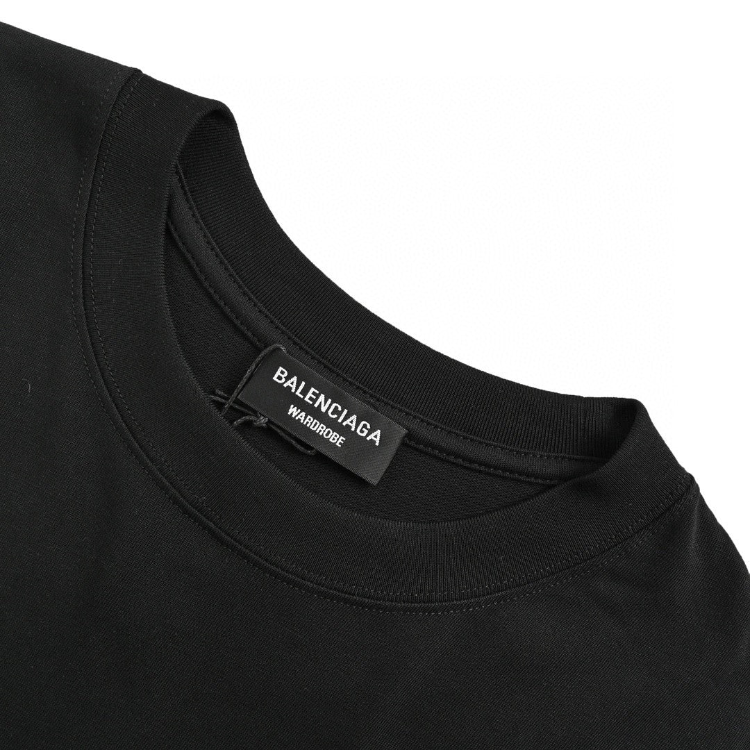 Balenciaga Paris Logo T-shirt - Black Unisex Streetwear Limited Edition - This Balenciaga Paris Logo T-Shirt features a striking design with a bold Balenciaga Paris logo