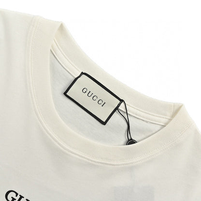 Gucci Mystical Eye Graphic T-shirt - White Unisex Streetwear Limited Edition - This Gucci t-shirt features a striking central eye graphic surrounded by rays and stars, creating