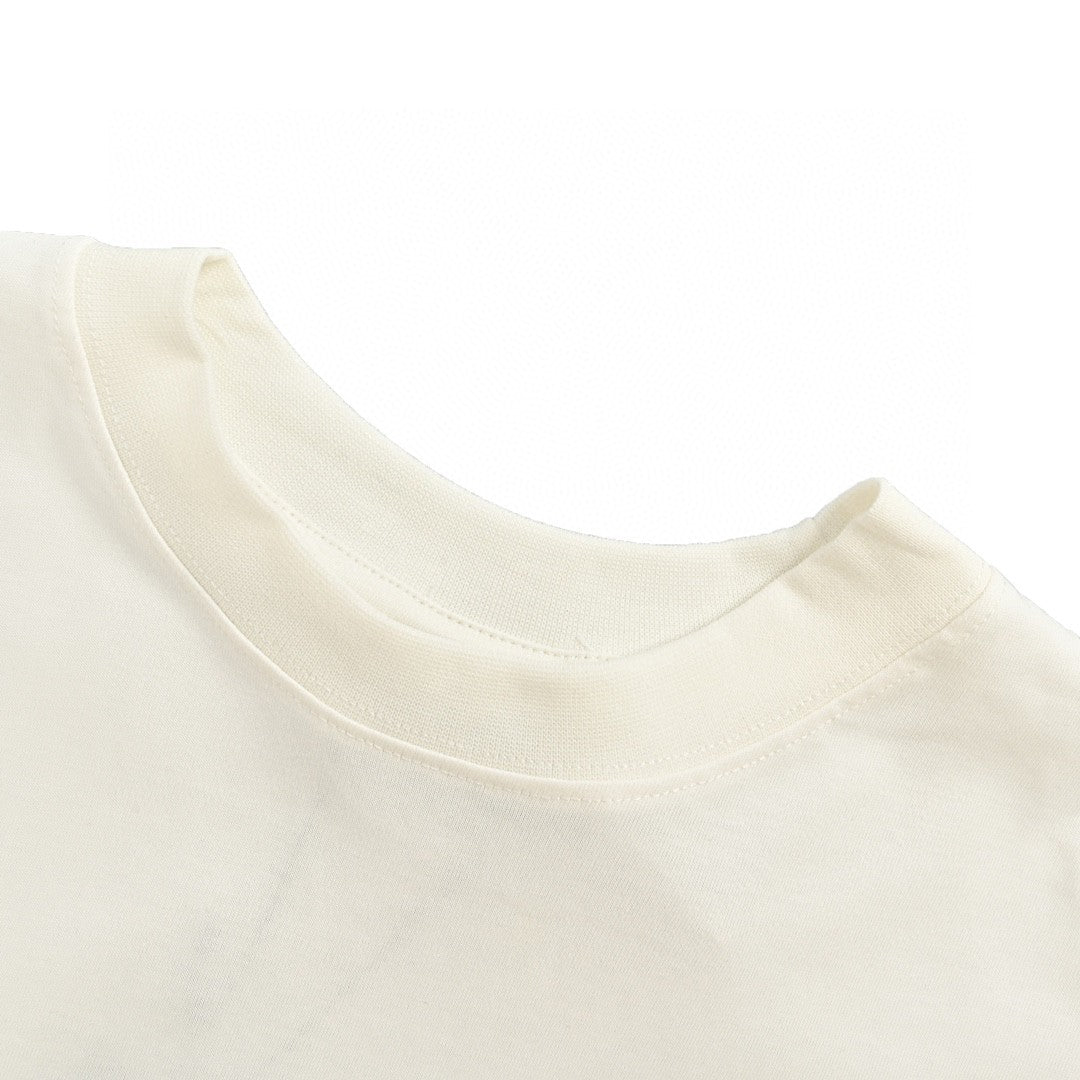 Camiseta Balenciaga con logo azul (blanca)