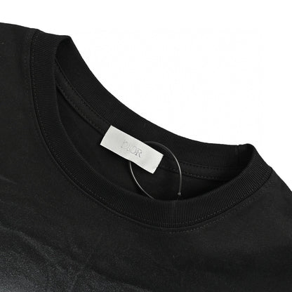 Dior Artistic Logo T-shirt (black) Unisex Streetwear Limited Edition - The Dior Artistic Logo T-Shirt in black is a statement piece that blends bold design
