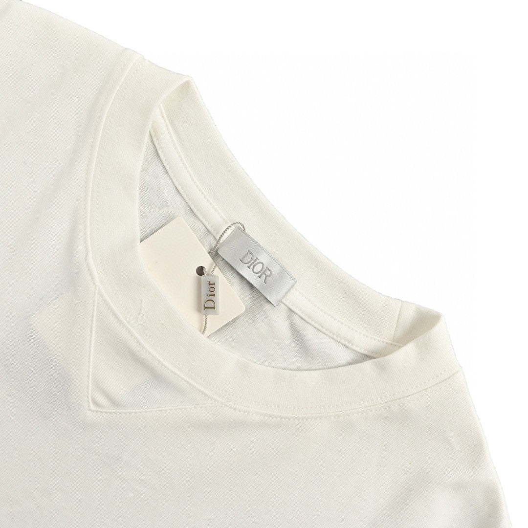 Camiseta Dior Artistic Splatter (Blanca)