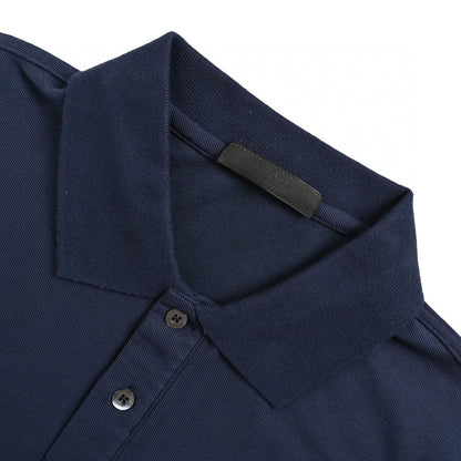 Prada Classic Navy Polo Shirt - back view - replica sneakers