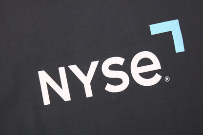 Balenciaga Nyse Logo T-shirt - White Unisex Streetwear Limited Edition - This dark gray Balenciaga t-shirt features the iconic NYSE logo, presenting a unique fusion of