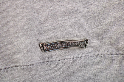 CHROME Hearts Cross Patch Sweatshirt - Grey Unisex Streetwear Limited Edition