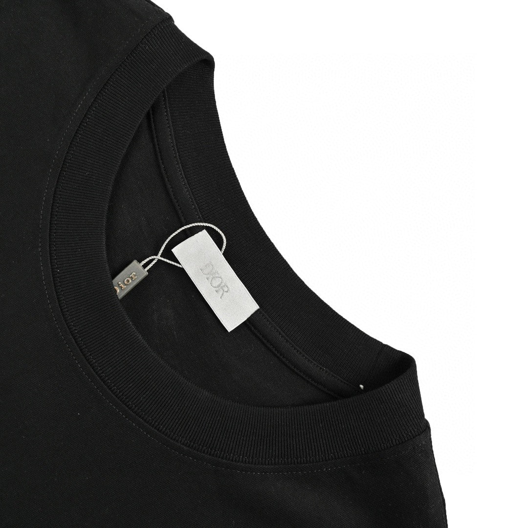Dior And Brown T-shirt - Black Unisex Streetwear Limited Edition - This Dior t-shirt features a bold graphic design with 'Dior' text prominently displayed. The black