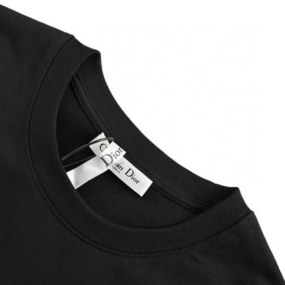 Dior Scribble Design T-shirt - Black Unisex Streetwear Limited Edition - This Dior t-shirt features a unique scribble design forming the iconic Dior logo. Made from