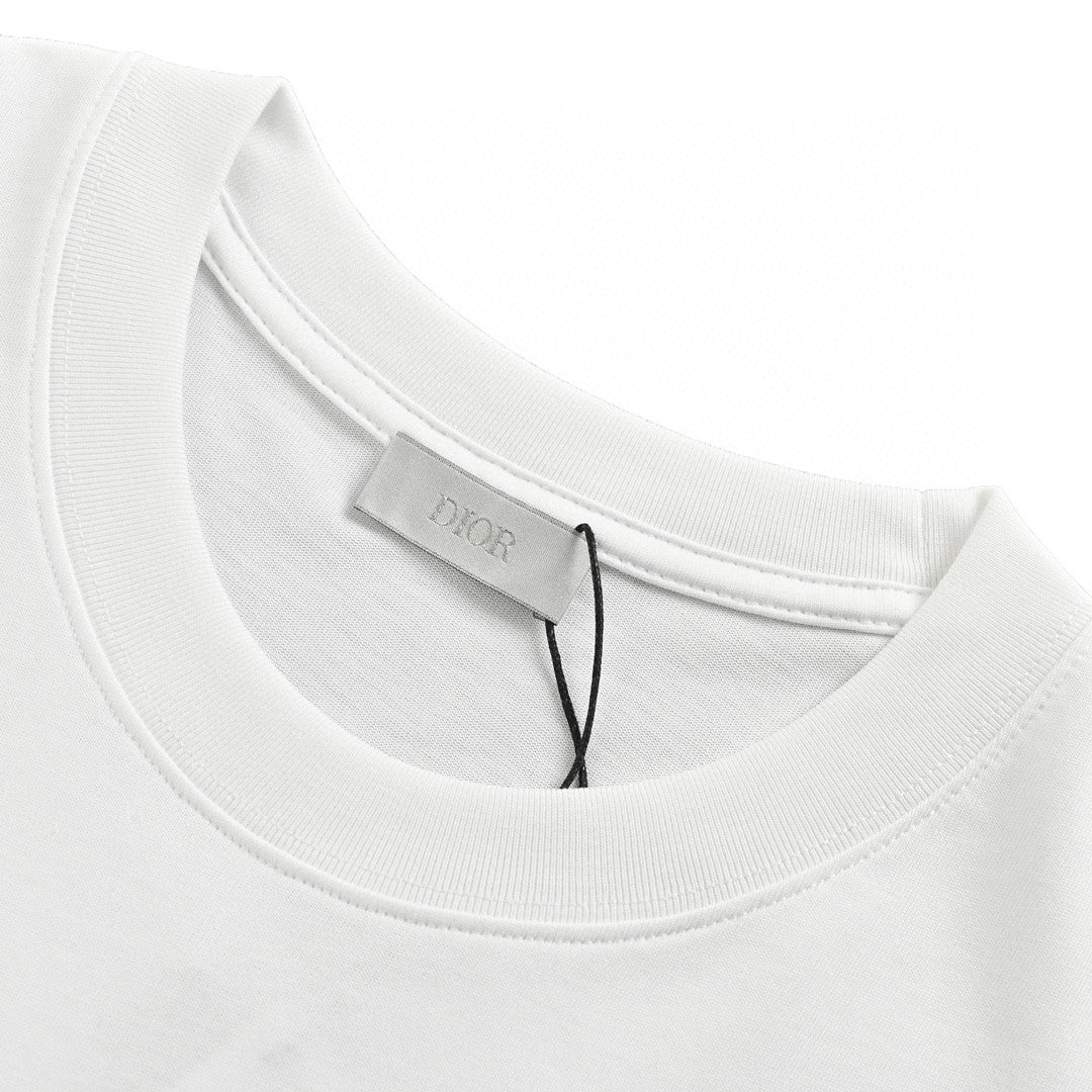 Dior Safety Pin Logo T-shirt - White Unisex Streetwear Limited Edition - This Dior t-shirt features a unique design with the brand name and a stylized safety