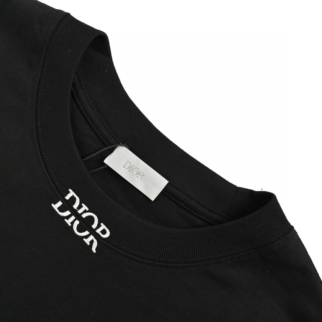 Dior Minimalist T-shirt - Black Unisex Streetwear Limited Edition - This Dior t-shirt features a minimalist design with 'Dior' text near the collar. Made from