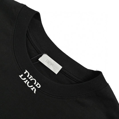 Dior Minimalist T-shirt - Black Unisex Streetwear Limited Edition - This Dior t-shirt features a minimalist design with 'Dior' text near the collar. Made from
