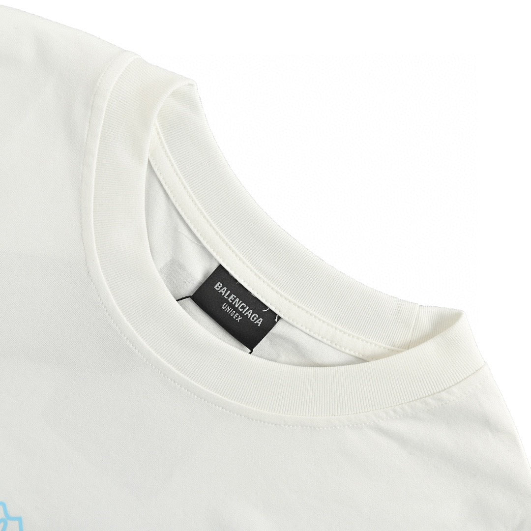 BALENCIAGA - Vetements Logo T-shirt - White Unisex Streetwear Limited Edition