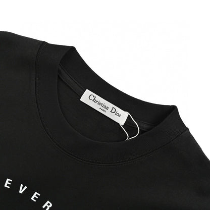 Dior 'forever Dior' T-shirt (black) Unisex Streetwear Limited Edition - The Dior 'Forever Dior' T-Shirt in black features a bold, circular graphic with the iconic