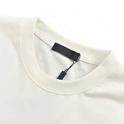 Prada T-shirt - Black Unisex Streetwear Limited Edition - This Prada t-shirt features a minimalist white design. It has the Prada Milano logo printed