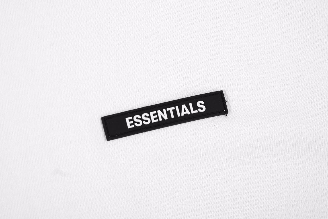Fear Of God Essentials Logo T-shirt - White Unisex Streetwear Limited Edition - This minimalist white t-shirt from Fear of God Essentials features the brand s understated logo on