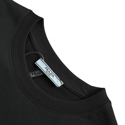 Prada Logo T-shirt (black) Unisex Streetwear Limited Edition - This Prada t-shirt in black features the iconic Prada logo on the chest and sleeve.