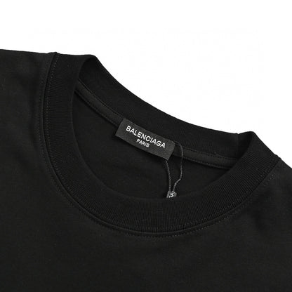 Balenciaga Logo T-shirt Unisex Streetwear Limited Edition - This Balenciaga t-shirt showcases a plush logo design on the chest. Crafted from high-quality cotton,