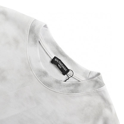 Balenciaga Tie-dye T-shirt - White Unisex Streetwear Limited Edition - The Balenciaga White Tie-Dye T-Shirt brings a fresh and modern vibe to your casual wardrobe.