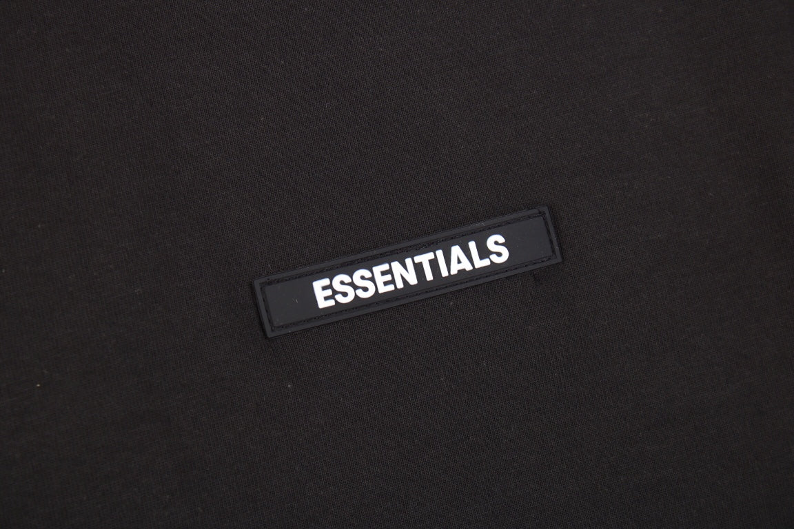Fear Of God Essentials Logo T-shirt - - Black Unisex Streetwear Limited Edition - This sleek black t-shirt from Fear of God Essentials features the brand's logo subtly placed