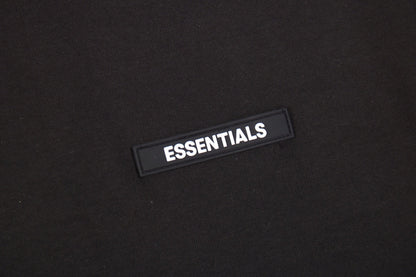 Fear Of God Essentials Logo T-shirt - - Black Unisex Streetwear Limited Edition - This sleek black t-shirt from Fear of God Essentials features the brand's logo subtly placed