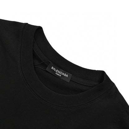 Balenciaga Save The Date T-shirt - Black Unisex Streetwear Limited Edition - This Balenciaga t-shirt features a unique white graphic that reads 'Save the Date Balenciaga Fall