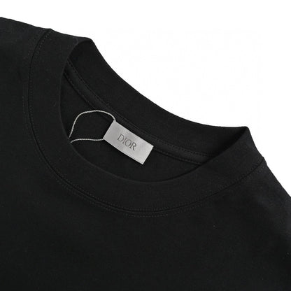Dior Classic Logo T-shirt (black) Unisex Streetwear Limited Edition - The Dior Classic Logo T-Shirt in black is a stylish and versatile piece that epitomizes