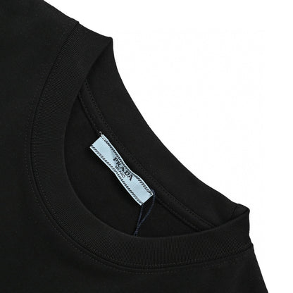 Prada Milano Logo T-shirt - Black Unisex Streetwear Limited Edition - This Prada t-shirt features the iconic Prada Milano logo on the chest, set against a