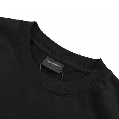 BALENCIAGA Political Campaign T-shirt - Black Unisex Streetwear Limited Edition