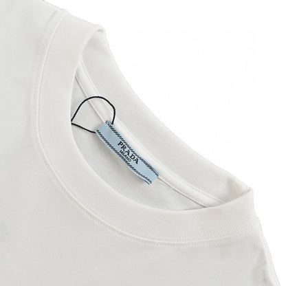 Prada Milano Logo T-shirt - White Unisex Streetwear Limited Edition - This Prada t-shirt features the iconic Prada Milano logo on the chest. The clean and