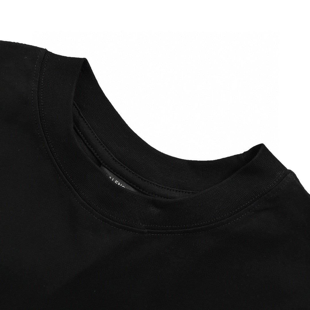 Balenciaga Love Notes T-shirt In - Black Unisex Streetwear Limited Edition - The Balenciaga Love Notes T-Shirt in black is a striking and fashionable piece that adds
