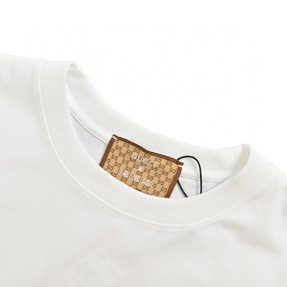 Gucci - Balenciaga Collaboration T-shirt (white) Unisex Streetwear Limited Edition - The Gucci x Balenciaga Collaboration T-Shirt in white is a standout piece from the highly