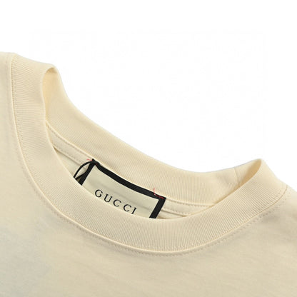Gucci Vintage Logo T-shirt (cream) Unisex Streetwear Limited Edition - The Gucci Vintage Logo T-Shirt in cream brings a nostalgic touch to contemporary fashion. Crafted
