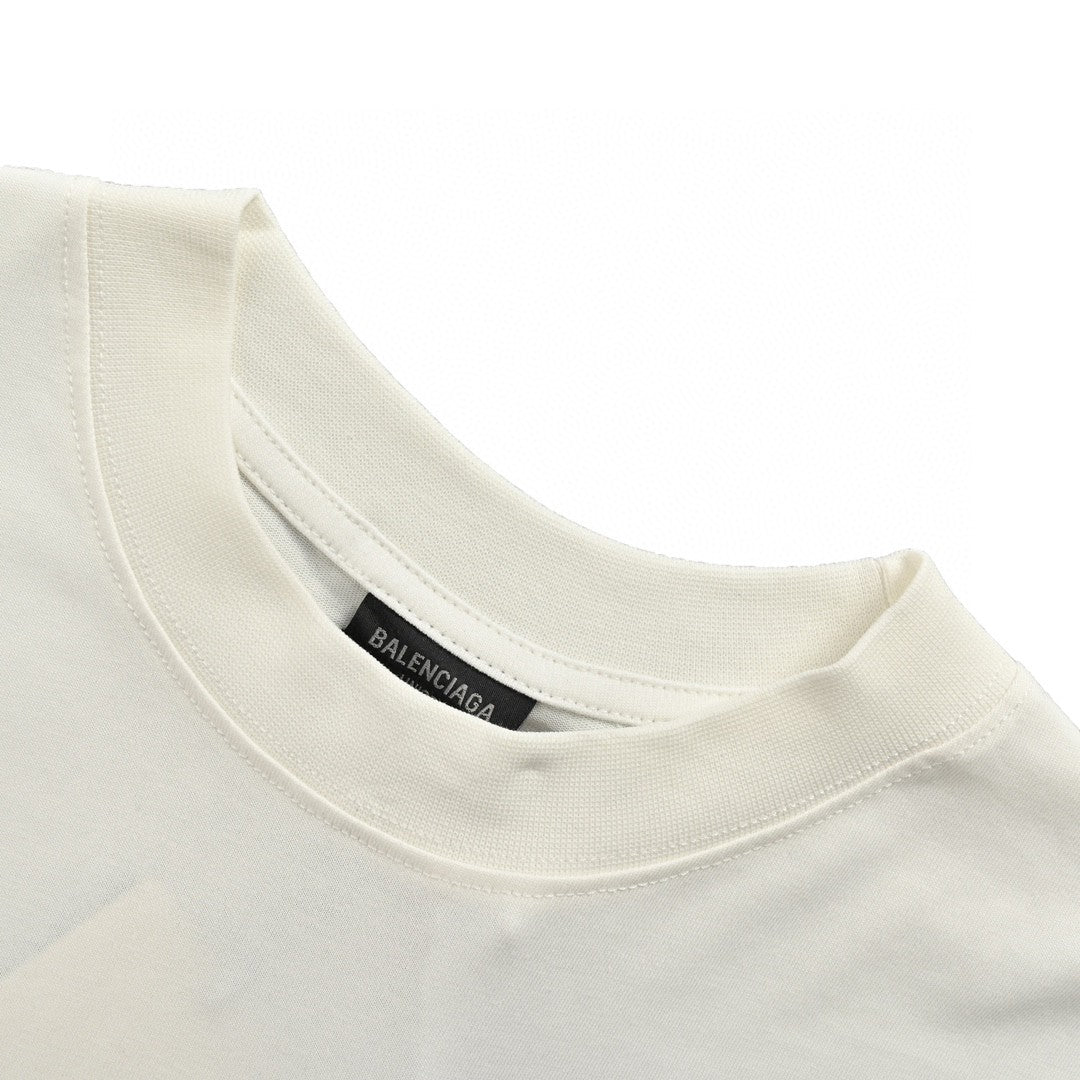 Balenciaga Love Notes T-shirt In - White Unisex Streetwear Limited Edition - The Balenciaga Love Notes T-Shirt in white is a playful and stylish addition to your