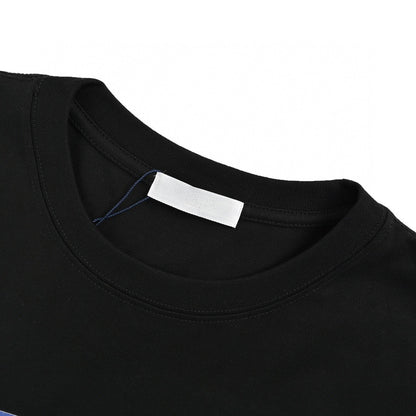 Prada Pop Art Logo T-shirt (black) Unisex Streetwear Limited Edition - The Prada Pop Art Logo T-Shirt in black features a playful and colorful design inspired