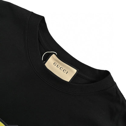 Gucci Retro Game T-shirt (black) Unisex Streetwear Limited Edition - The Gucci Retro Game T-Shirt in black combines luxury with a playful nod to vintage