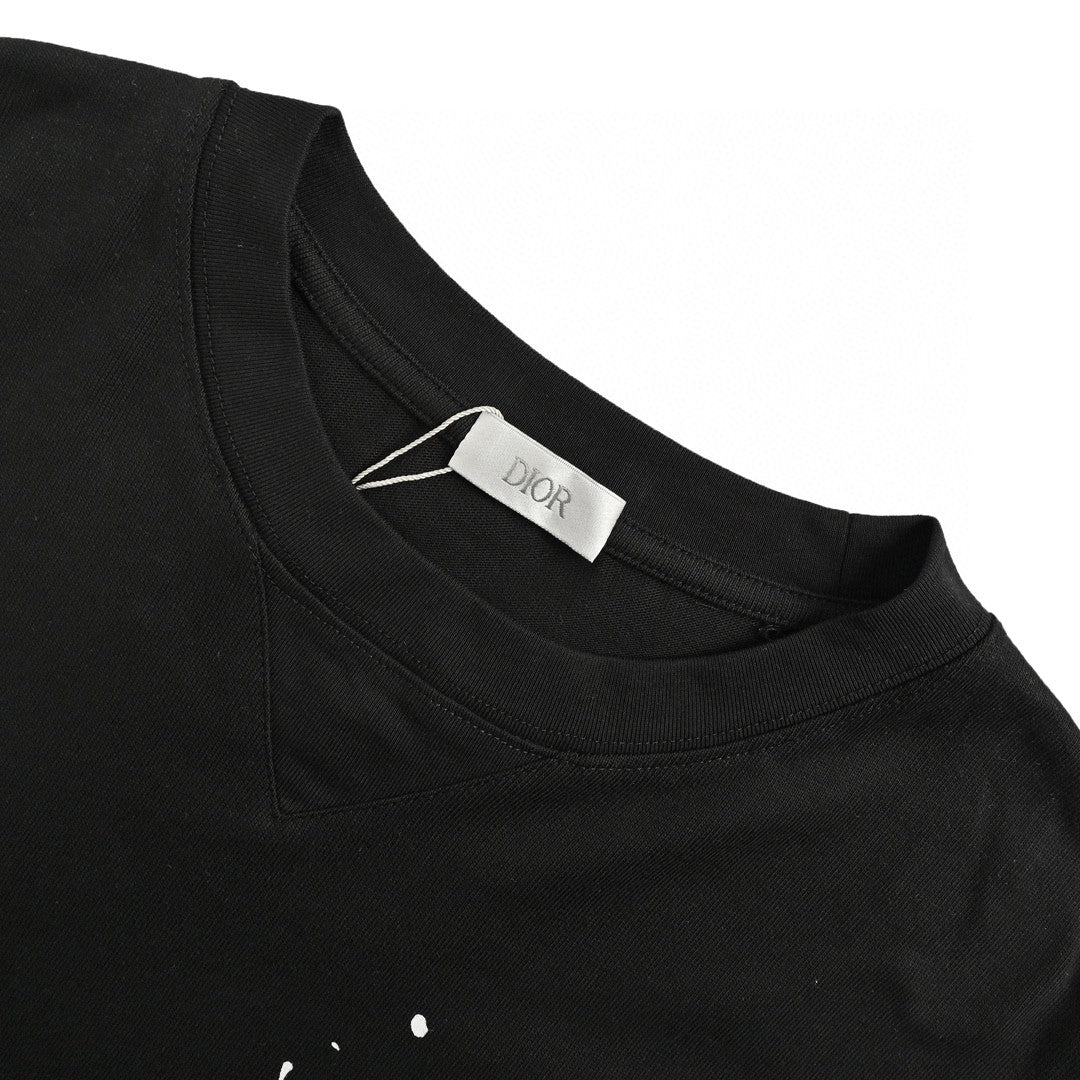 Camiseta Dior Artistic Splatter (Negra)