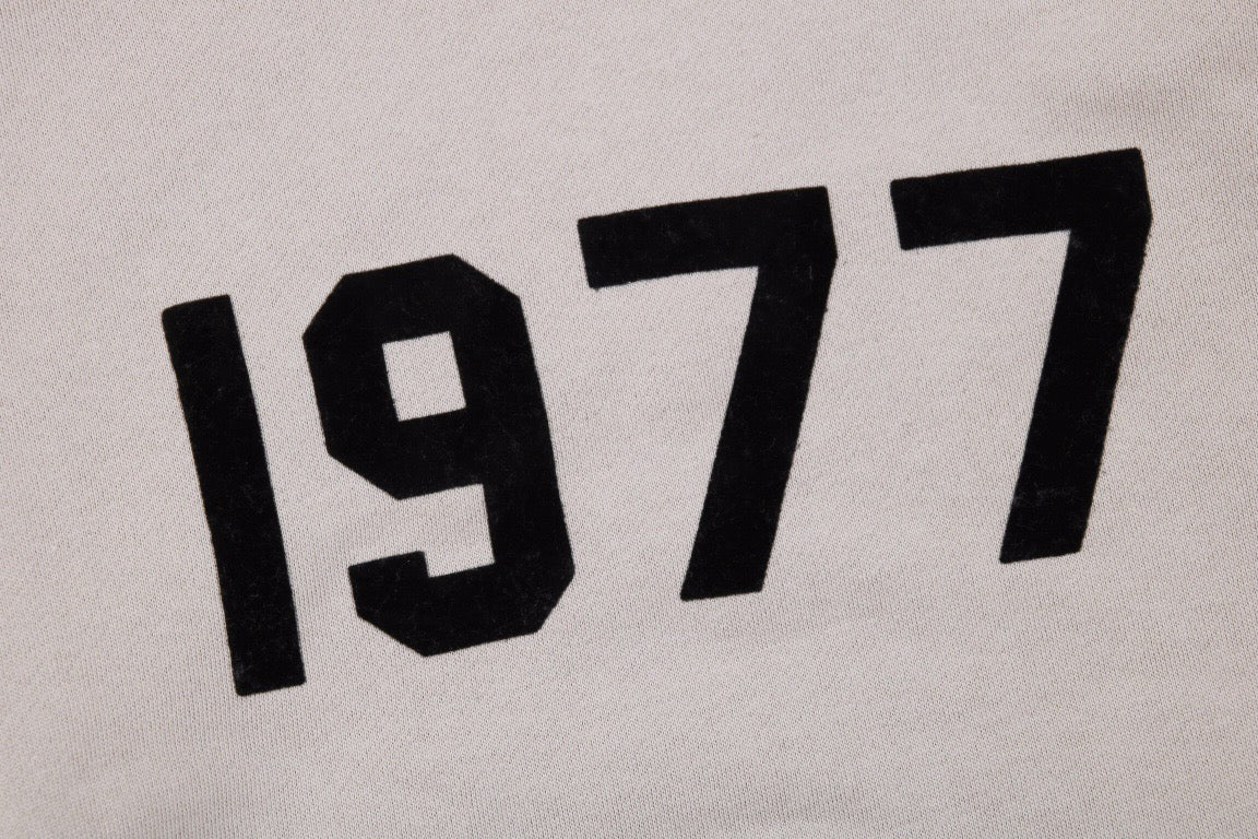 FEAR Of God Essentials '1977' Hoodie Stone - Grey Unisex Streetwear Limited Edition