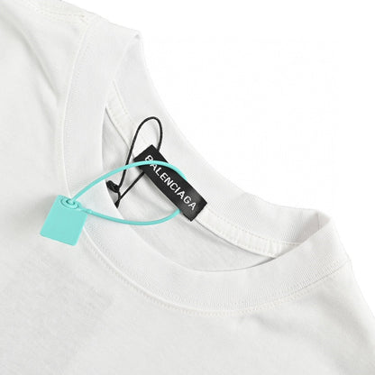 Balenciaga Paris T-shirt (white) Unisex Streetwear Limited Edition - This white Balenciaga Paris T-shirt offers a minimalist yet stylish design perfect for casual wear.