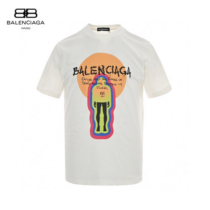 Balenciaga T-shirt With Graphic Design - White Unisex Streetwear Limited Edition - <span>Edgy and artistic. Features bold graphic design with text. Made from high-quality fabric. Perfect for