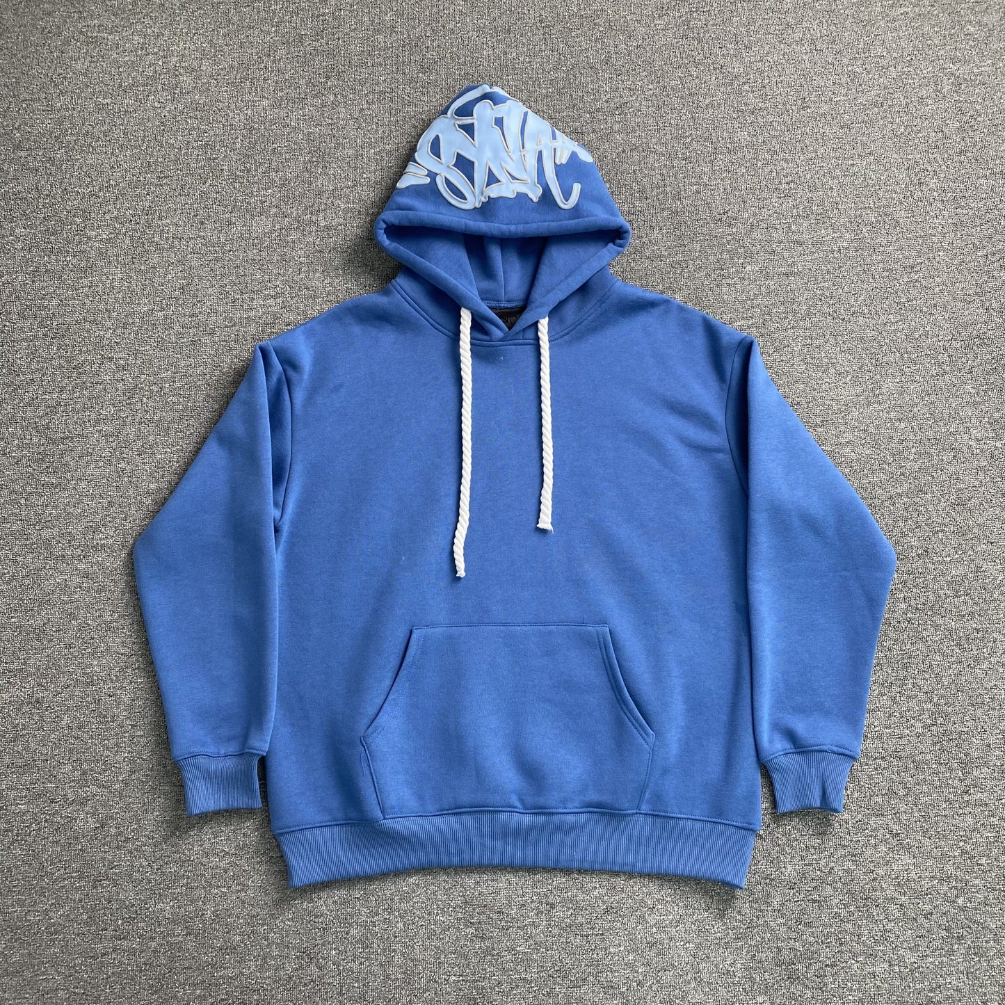 SYNA World Hood Logo Hoodie - Blue Unisex Streetwear Limited Edition