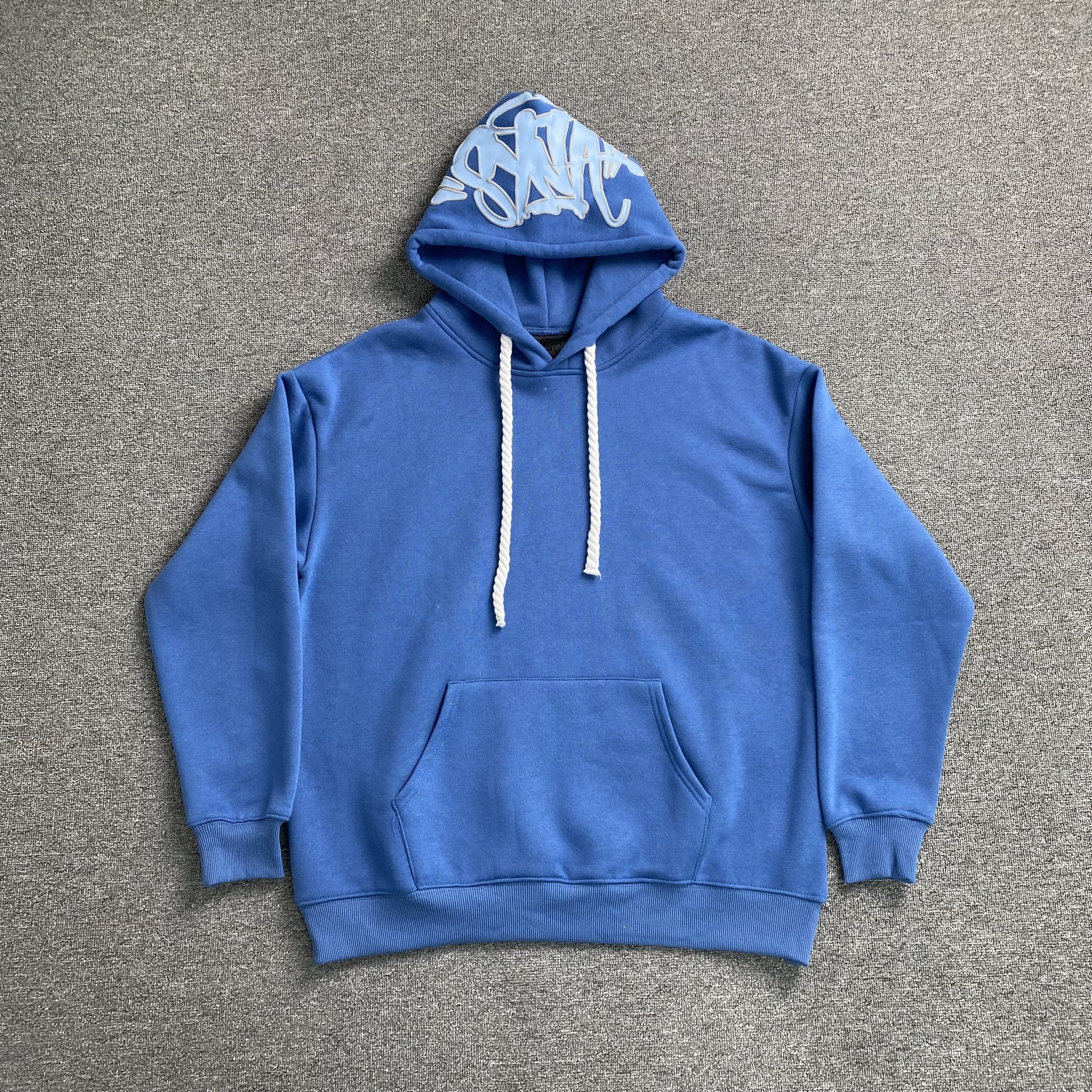 SYNA World Hood Logo Hoodie - Blue Unisex Streetwear Limited Edition