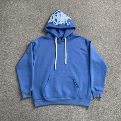 SYNA World Hood Logo Hoodie - Blue Unisex Streetwear Limited Edition