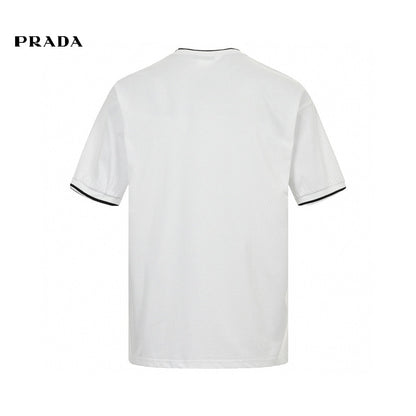 Prada Milano T-shirt - White Unisex Streetwear Limited Edition - <span>This Prada Milano t-shirt offers a minimalist and elegant design. The white cotton fabric is