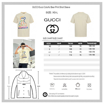 Camiseta gráfica de osito de peluche de Gucci