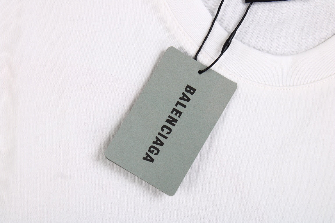 Camiseta Balenciaga x Supreme roja y negra talla S blanca