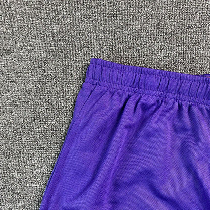 ERIC Emanuel Ee Basic Shorts Purple - - Yellow Unisex Streetwear Limited Edition - The ERIC EMANUEL EE BASIC SHORTS PURPLE/YELLOW - REPLICA bring bold streetwear aesthetics and premium