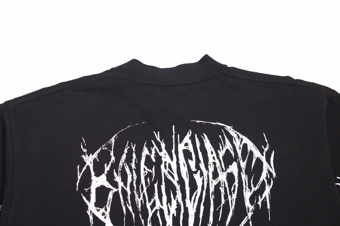 Camiseta Balenciaga Multi-Logo (Negra)